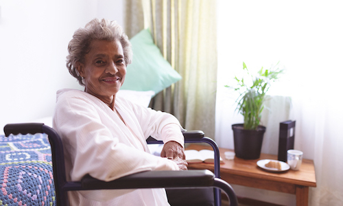 woman in nursing home