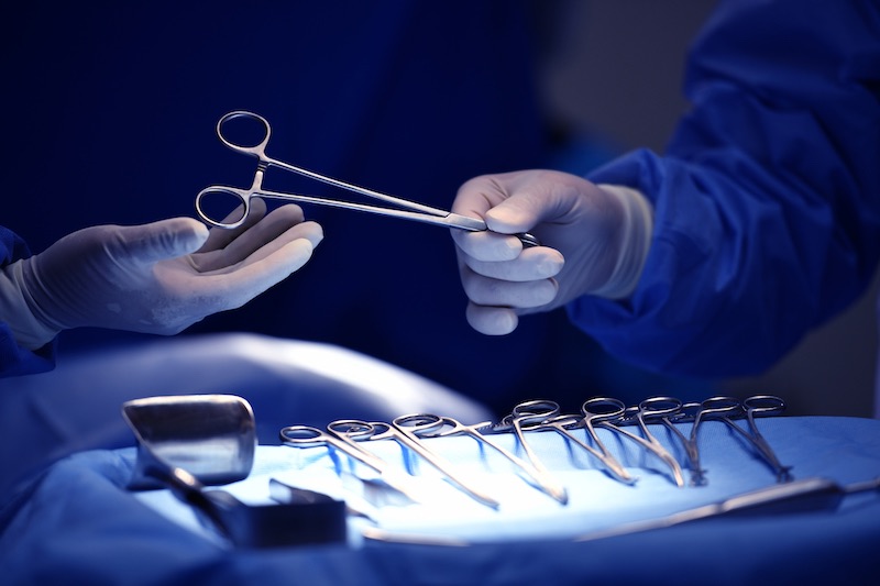 surgeon in operating room