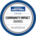 Jacksonville Business Journal Community Impact Award for Harrell & Harrell.