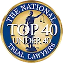 The National Trial Lawyers Top 40 Under 40 badge.