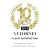 10 Best Law Firm Client Satisfaction badge