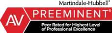 Martindale-Hubbell® AV Preeminent® Peer Rated for Highest Level of Professional Excellence badge
