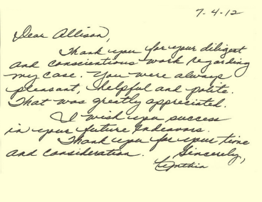 Client note