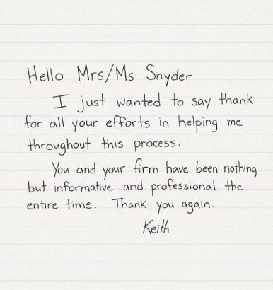 Client note