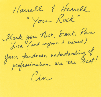 Client note