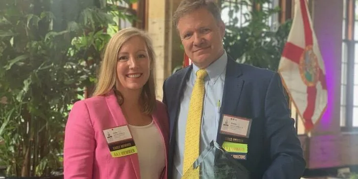 Julie Harrell and Jamie Holland