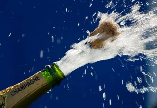 A popped champagne cork can travel up to 50 miles per hour and cause serious injury to the eyes, personal injury attorneys warn.