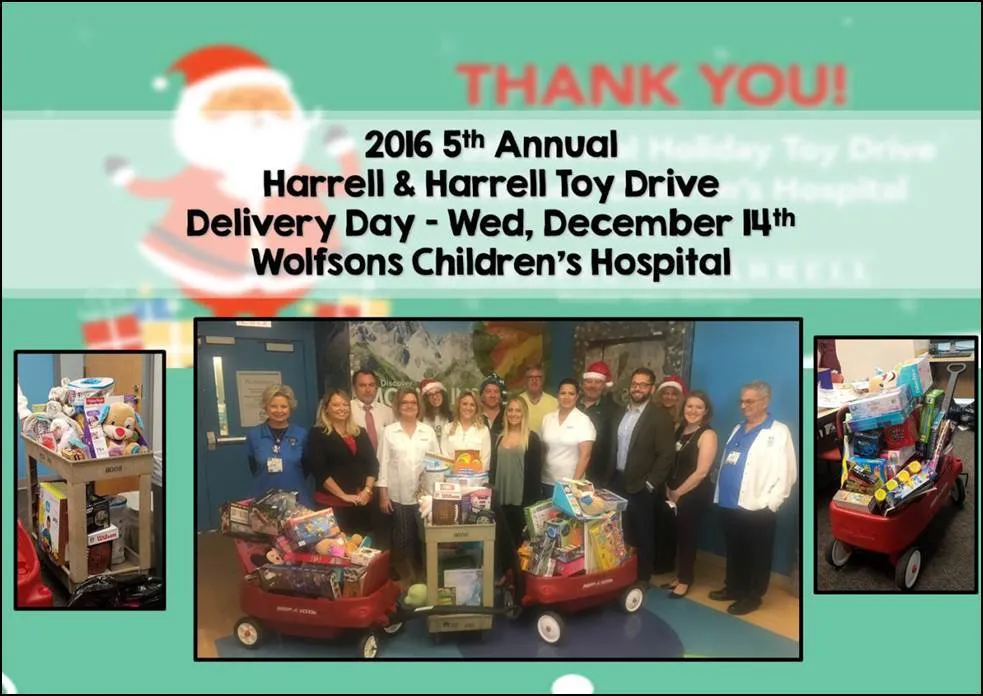 Harrell & Harrell Participates in Toy Drive